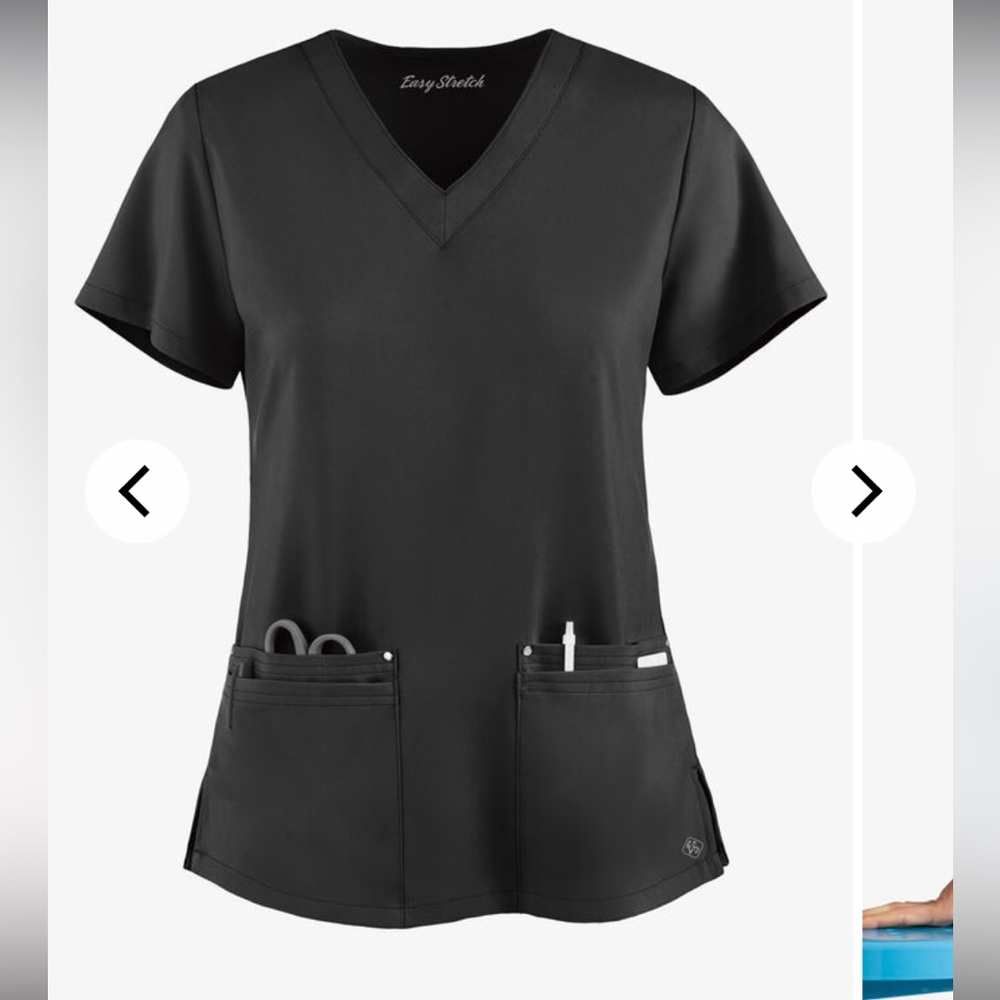 Uniform Advantage. Black XS top. Black XS petite bottoms.